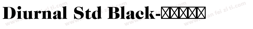 Diurnal Std Black字体转换
